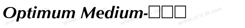 Optimum Medium字体转换